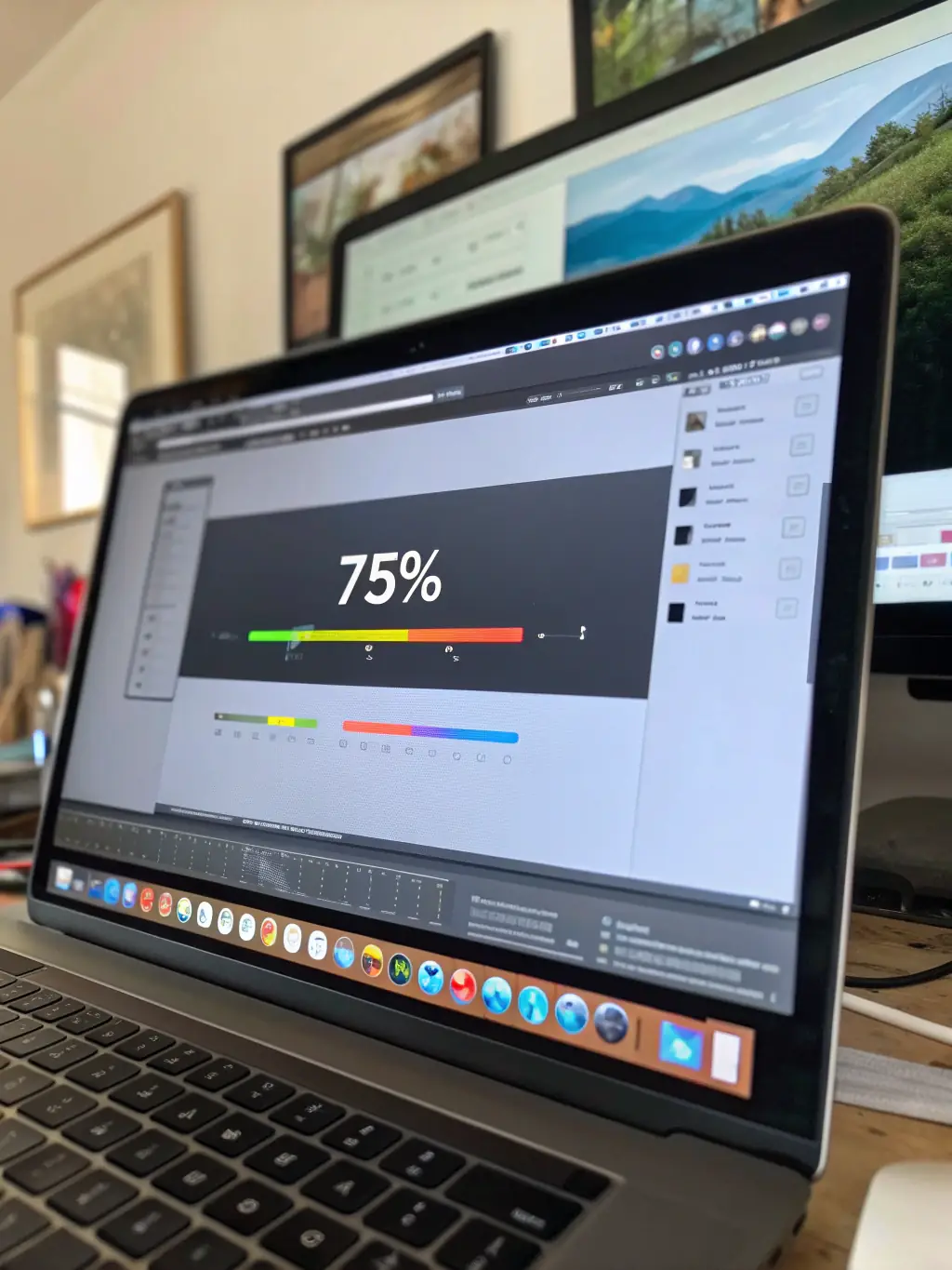A progress bar showing a user's goal progress within the WakemeupAI interface, visually representing their achievements and milestones.